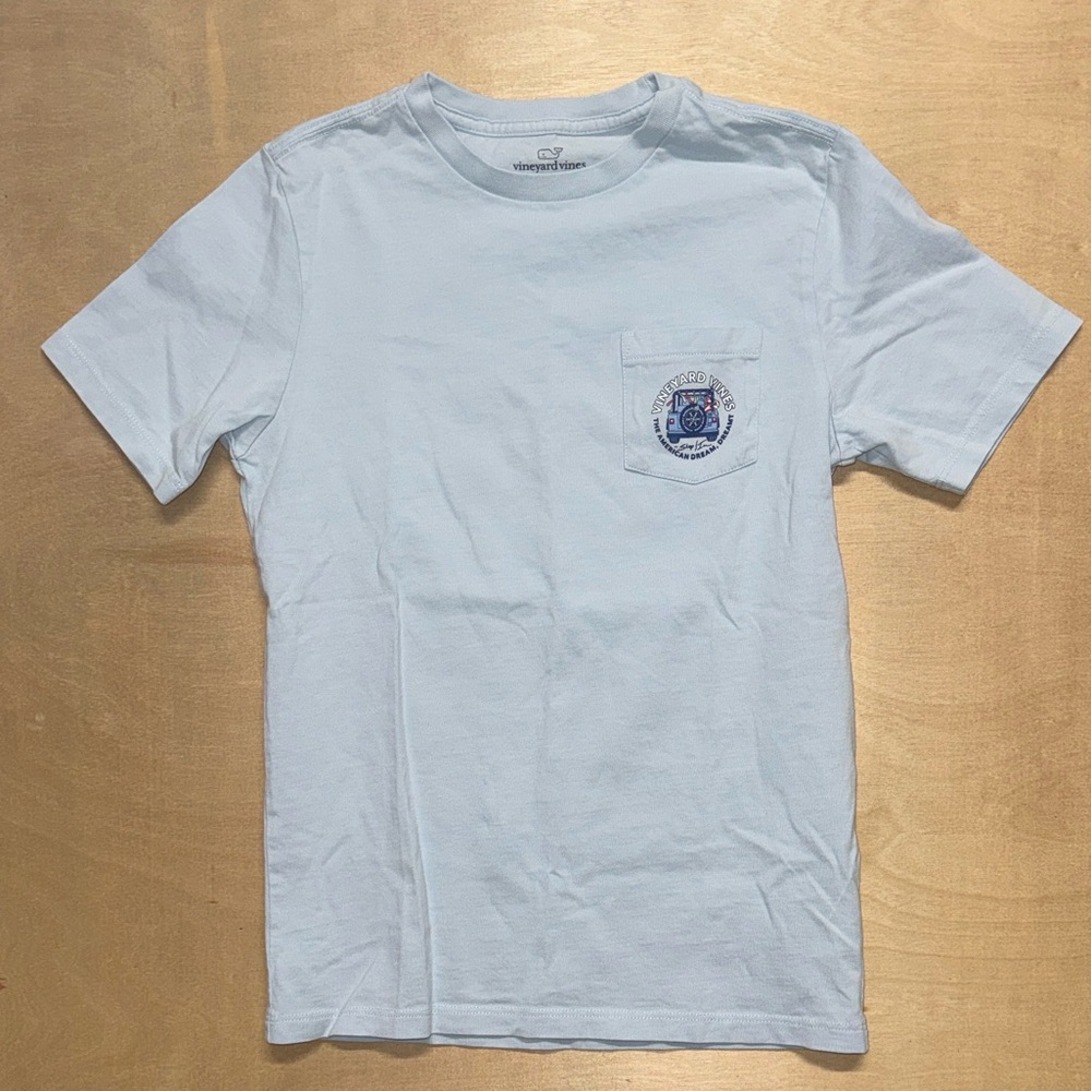 Vineyard Vines Sky Blue Pocket Tee
